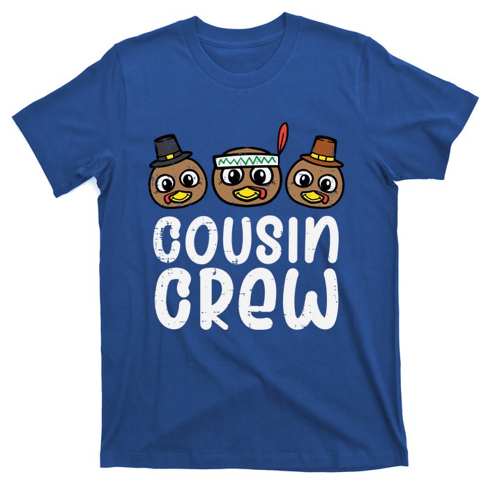 Thanksgiving Cousin Crew Turkey Head Gift T-Shirt