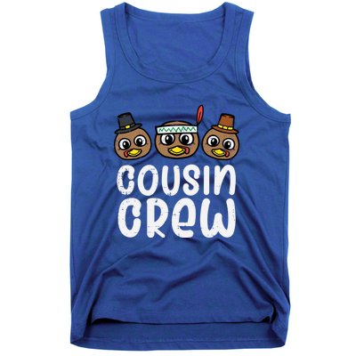 Thanksgiving Cousin Crew Turkey Head Gift Tank Top