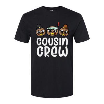 Thanksgiving Cousin Crew Turkey Head Gift Softstyle® CVC T-Shirt