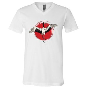 Tai Chi Crane V-Neck T-Shirt