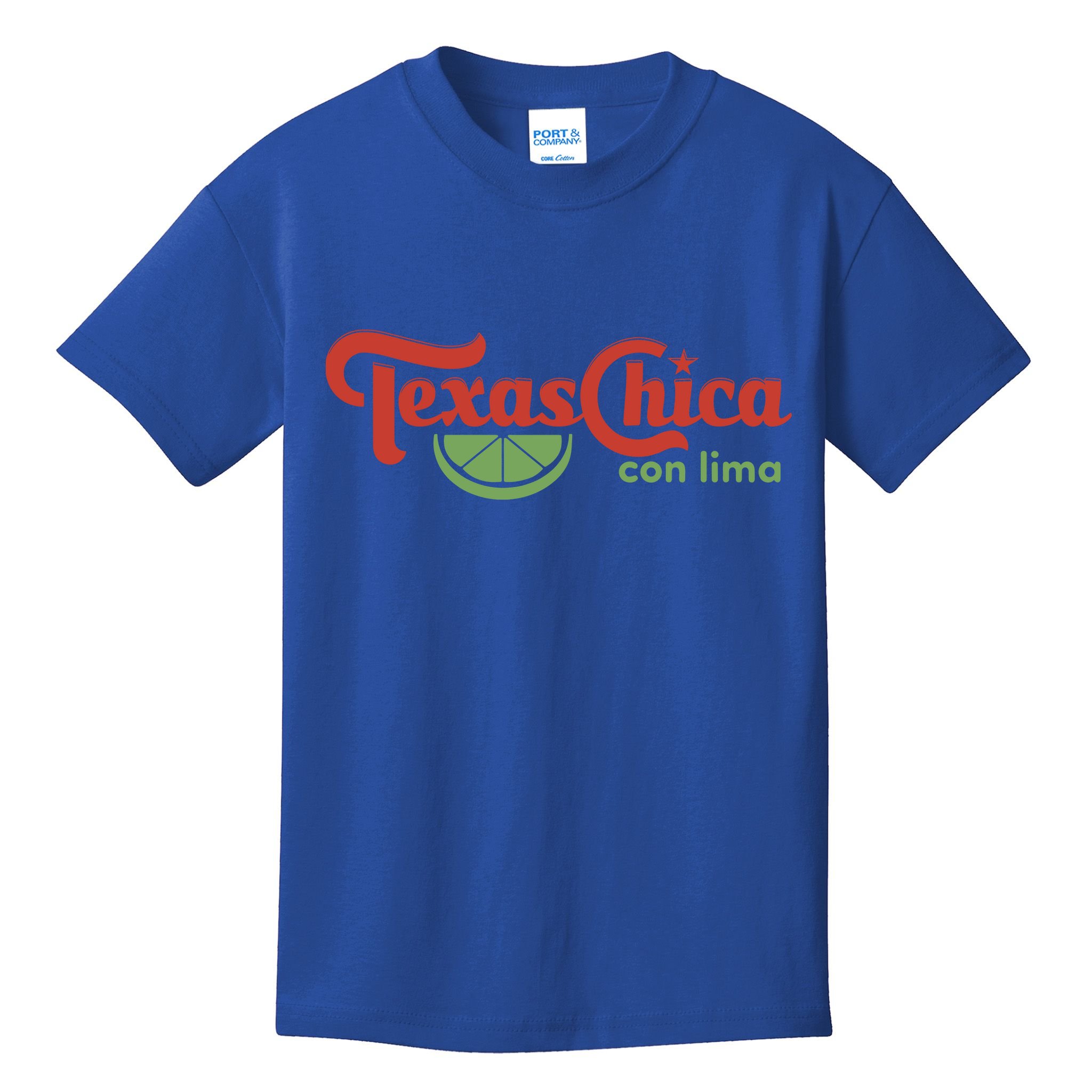 Texas Chica Con Lima Kids T-Shirt