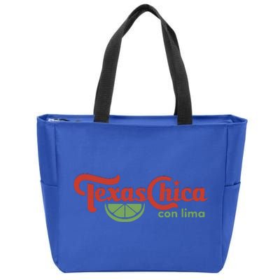 Texas Chica Con Lima Zip Tote Bag