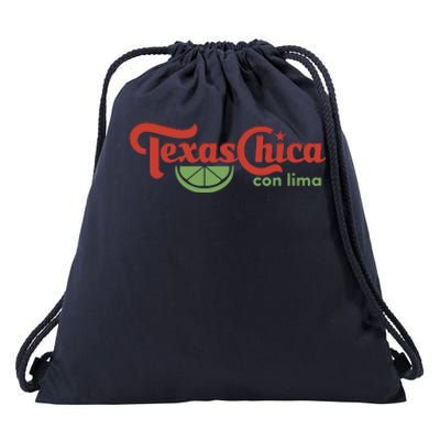 Texas Chica Con Lima Drawstring Bag