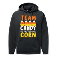 Team Candy Corn Funny Halloween Scary Lazy Costume Performance Fleece Hoodie