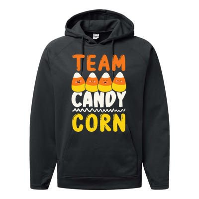 Team Candy Corn Funny Halloween Scary Lazy Costume Performance Fleece Hoodie