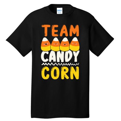 Team Candy Corn Funny Halloween Scary Lazy Costume Tall T-Shirt