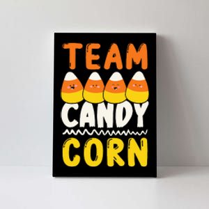 Team Candy Corn Funny Halloween Scary Lazy Costume Canvas