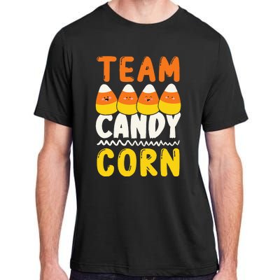 Team Candy Corn Funny Halloween Scary Lazy Costume Adult ChromaSoft Performance T-Shirt