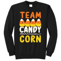 Team Candy Corn Funny Halloween Scary Lazy Costume Tall Sweatshirt