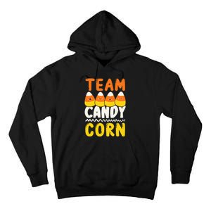 Team Candy Corn Funny Halloween Scary Lazy Costume Tall Hoodie