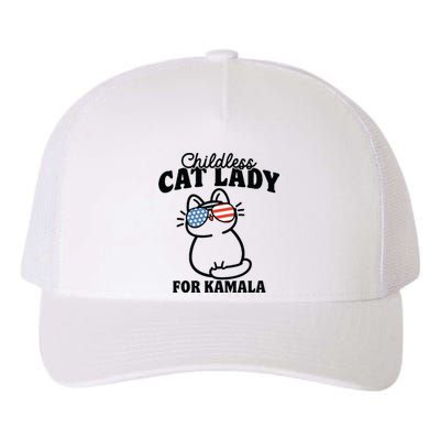 This Childless Cat Lady Is Voting Kamala Yupoong Adult 5-Panel Trucker Hat