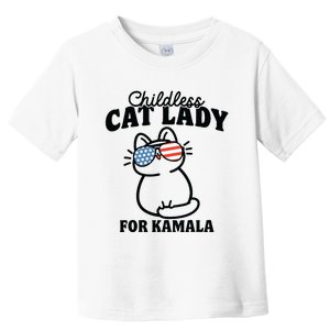 This Childless Cat Lady Is Voting Kamala Toddler T-Shirt