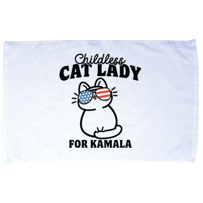 This Childless Cat Lady Is Voting Kamala Microfiber Hand Towel