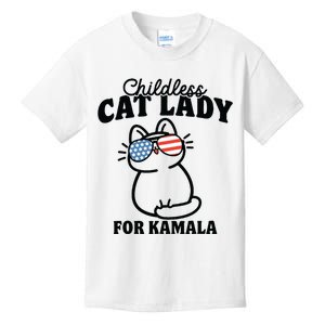 This Childless Cat Lady Is Voting Kamala Kids T-Shirt