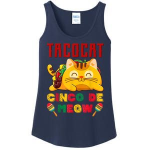 Taco Cat Cinco De Meow Mexican Fiesta Cat Lovers Cinco De Mayo Ladies Essential Tank