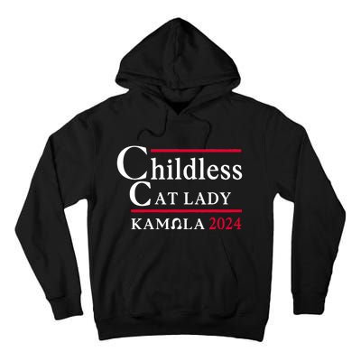 This Childless Cat Lady Is Voting Kamala Election 2024 Tall Hoodie