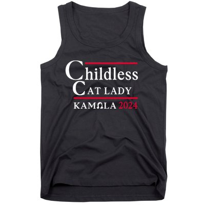 This Childless Cat Lady Is Voting Kamala Election 2024 Tank Top