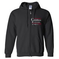 This Childless Cat Lady Is Voting Kamala Election 2024 Full Zip Hoodie