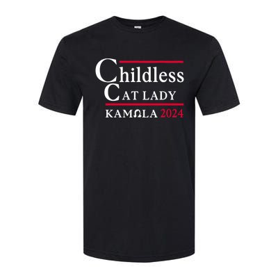 This Childless Cat Lady Is Voting Kamala Election 2024 Softstyle CVC T-Shirt