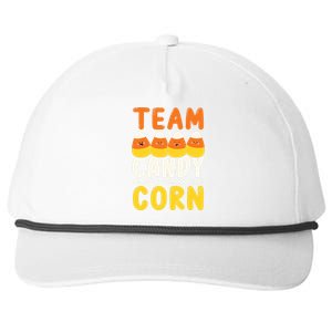 Team Candy Corn Funny Halloween Scary Lazy Costume Snapback Five-Panel Rope Hat