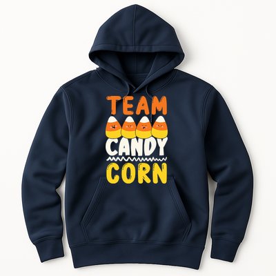 Team Candy Corn Funny Halloween Scary Lazy Costume Hoodie
