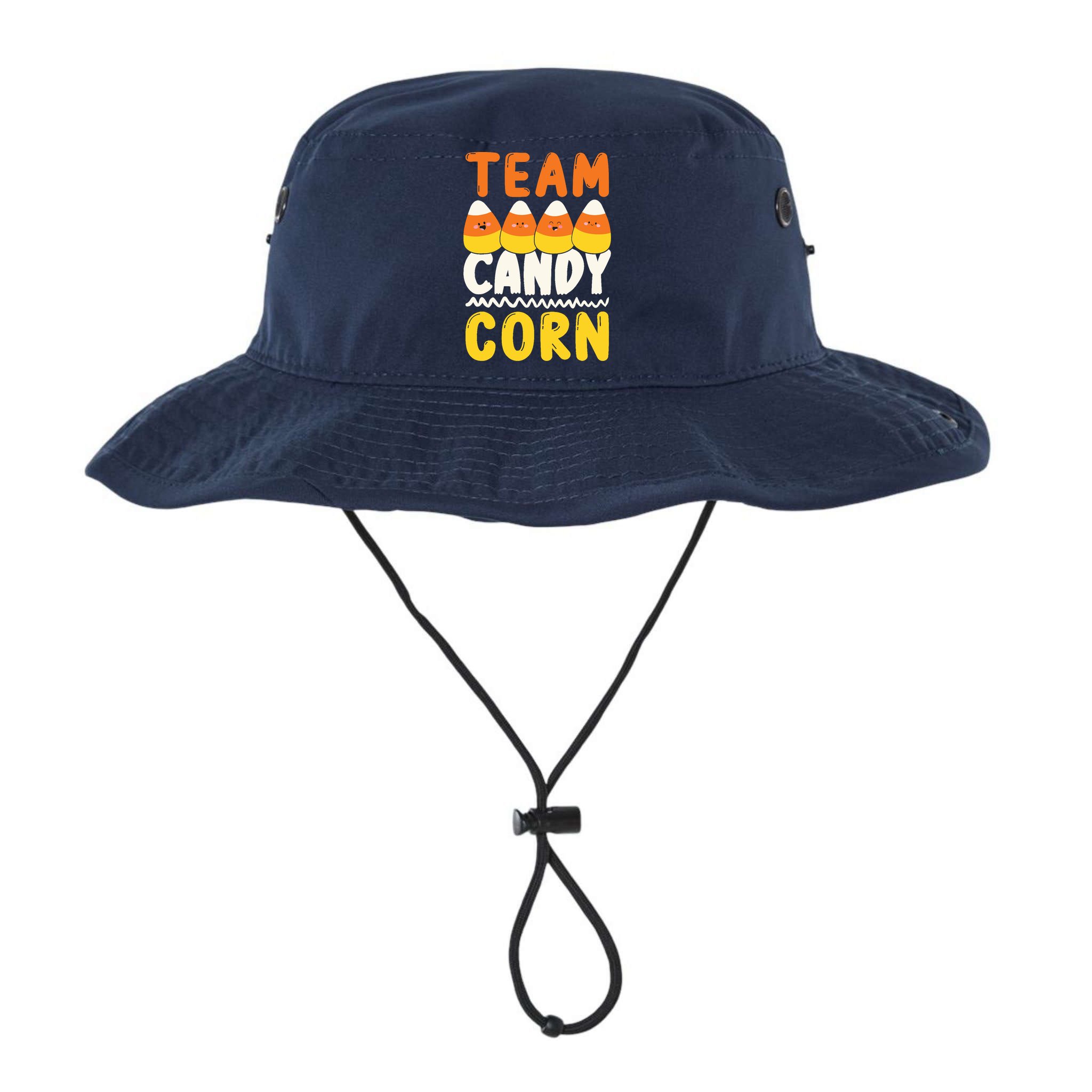Team Candy Corn Funny Halloween Scary Lazy Costume Bucket Hat