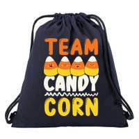 Team Candy Corn Funny Halloween Scary Lazy Costume Drawstring Bag