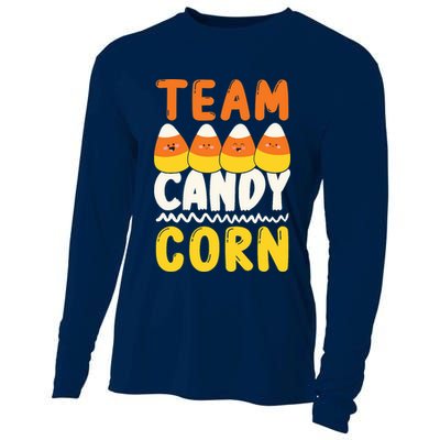 Team Candy Corn Funny Halloween Scary Lazy Costume Cooling Performance Long Sleeve Crew