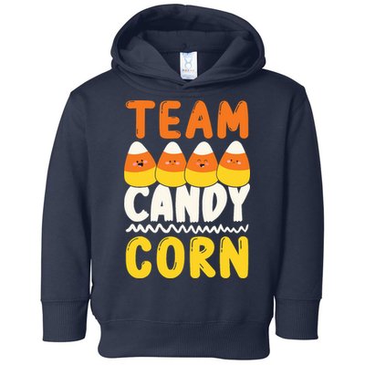 Team Candy Corn Funny Halloween Scary Lazy Costume Toddler Hoodie
