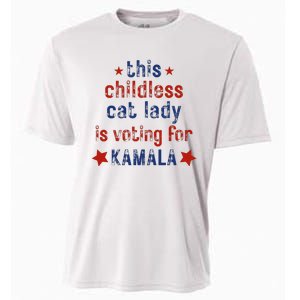 This Childless Cat Lady Is Voting For Kamala Harris Cooling Performance Crew T-Shirt