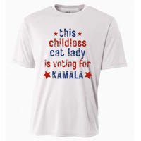 This Childless Cat Lady Is Voting For Kamala Harris Cooling Performance Crew T-Shirt