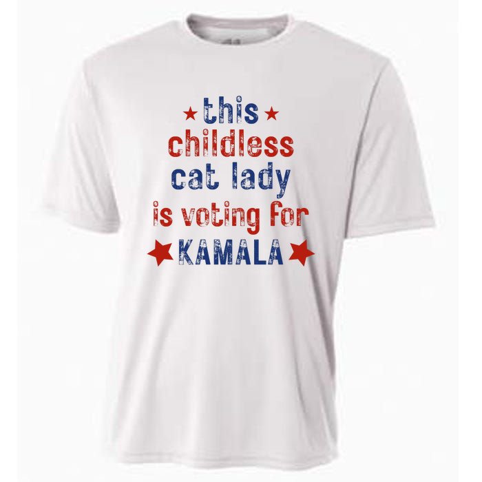 This Childless Cat Lady Is Voting For Kamala Harris Cooling Performance Crew T-Shirt