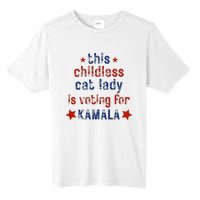 This Childless Cat Lady Is Voting For Kamala Harris Tall Fusion ChromaSoft Performance T-Shirt