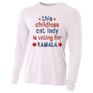 This Childless Cat Lady Is Voting For Kamala Harris Cooling Performance Long Sleeve Crew