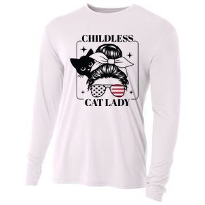 This Childless Cat Lady Ladies Is Voting Messy Bun 2024 Cooling Performance Long Sleeve Crew