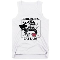 This Childless Cat Lady Ladies Is Voting Messy Bun 2024 Tank Top