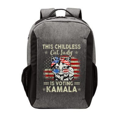 This Childless Cat Lady Is Voting Kamalaharris 2024 Voting Kamala Election 2024 Vector Backpack