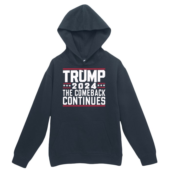 Trumps Comeback Continues Urban Pullover Hoodie