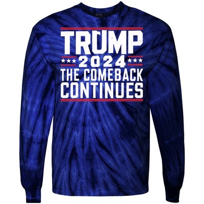 Trumps Comeback Continues Tie-Dye Long Sleeve Shirt