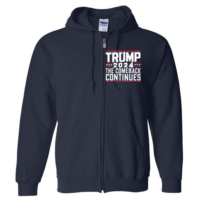 Trumps Comeback Continues Full Zip Hoodie