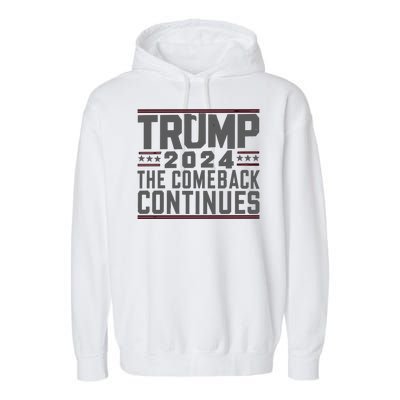 Trumps Comeback Continues Garment-Dyed Fleece Hoodie