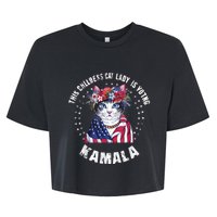 This Childless Cat Lady Ladies Is Voting Kamala 2024 Voting Kamala Election 2024 Bella+Canvas Jersey Crop Tee