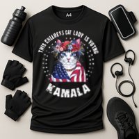 This Childless Cat Lady Ladies Is Voting Kamala 2024 Voting Kamala Election 2024 Cooling Performance Crew T-Shirt