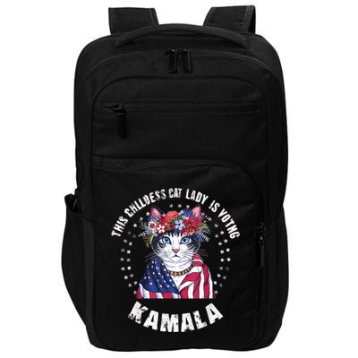This Childless Cat Lady Ladies Is Voting Kamala 2024 Voting Kamala Election 2024 Impact Tech Backpack