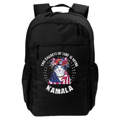 This Childless Cat Lady Ladies Is Voting Kamala 2024 Voting Kamala Election 2024 Backpack