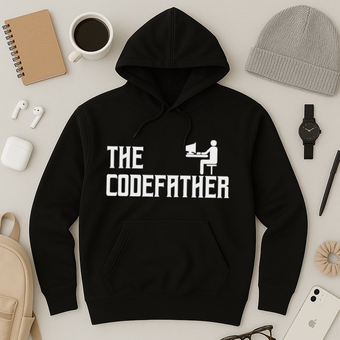 The Codefather Coding Coder Developer Computer Nerd Hoodie