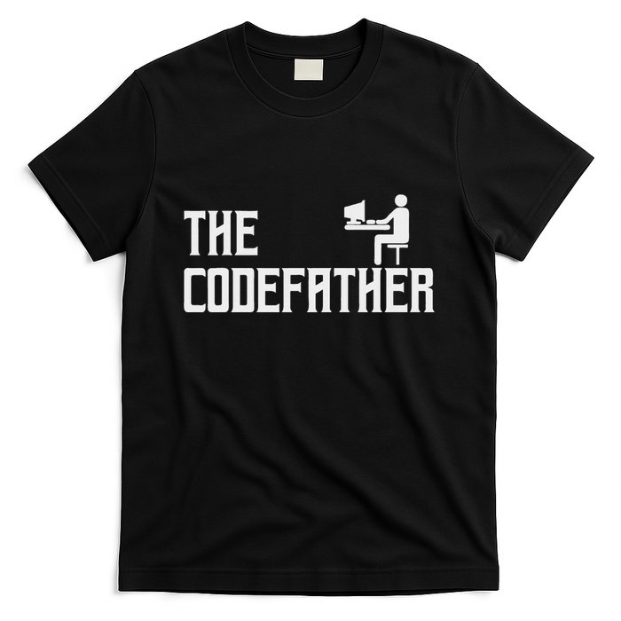The Codefather Coding Coder Developer Computer Nerd T-Shirt