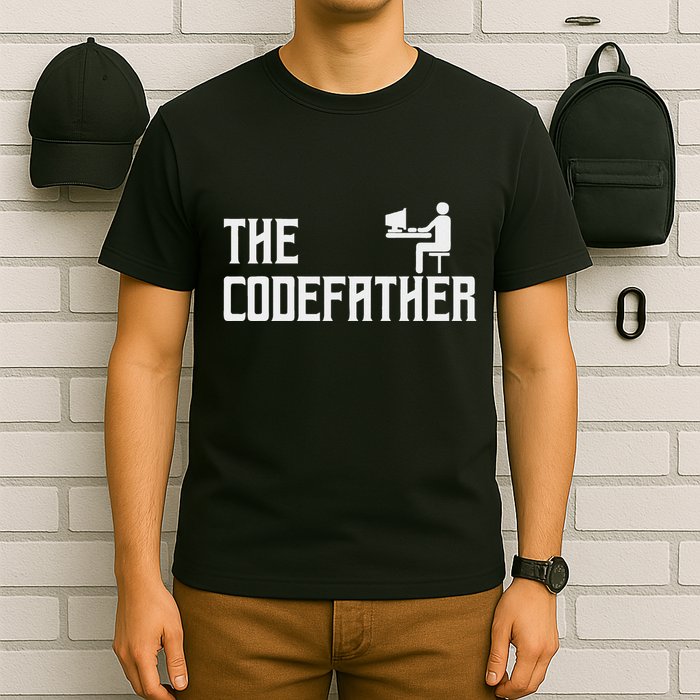 The Codefather Coding Coder Developer Computer Nerd T-Shirt