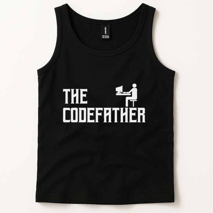 The Codefather Coding Coder Developer Computer Nerd Tank Top