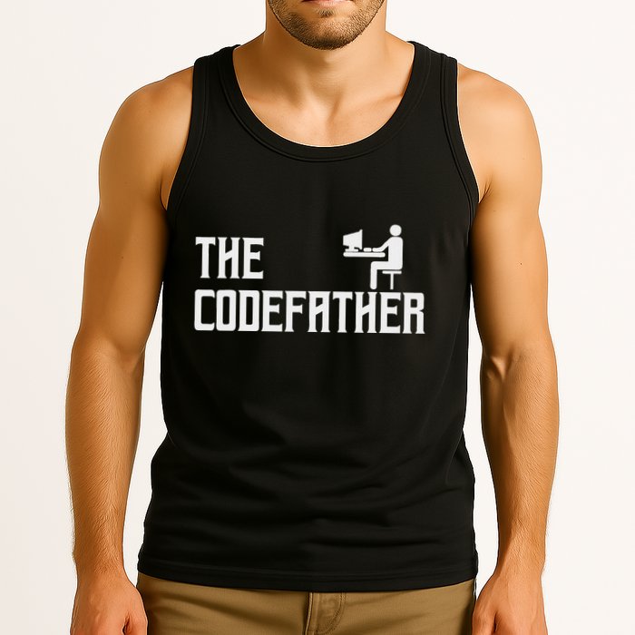 The Codefather Coding Coder Developer Computer Nerd Tank Top